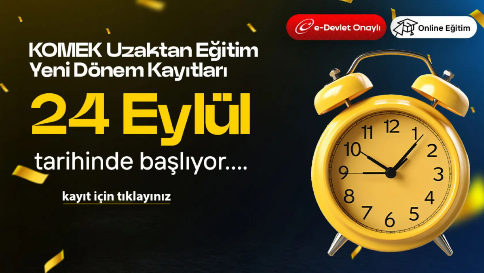 KOMEK Uzaktan Eğitim'e Yeni Dönem Kayıtları Başlıyor!