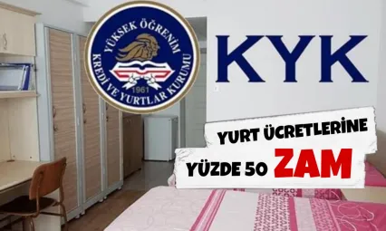 Son dakika: KYK yurt ücretlerine zam geldi!