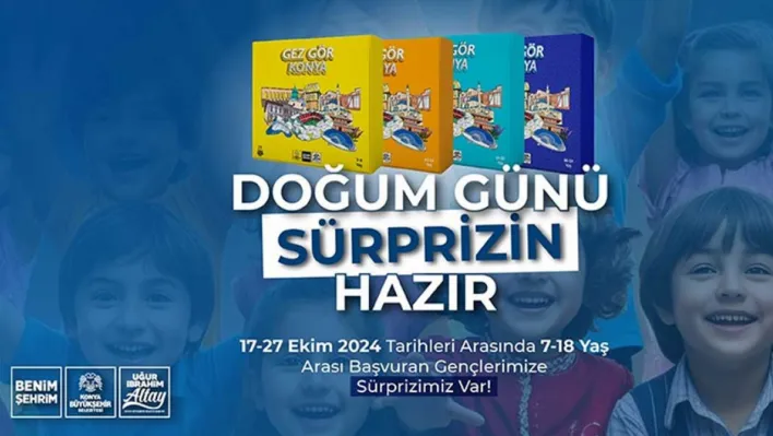 Konya Büyükşehir'den Gençlere Doğum Günü Sürprizi