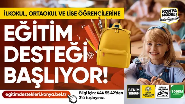 Konyalı Öğrencilere Eğitim Desteği Müjdesi!