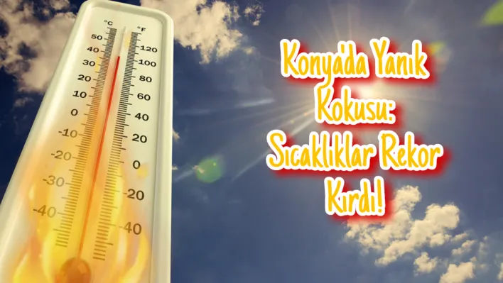 Konya'da yanık kokusu: Sıcaklıklar rekor kırdı!