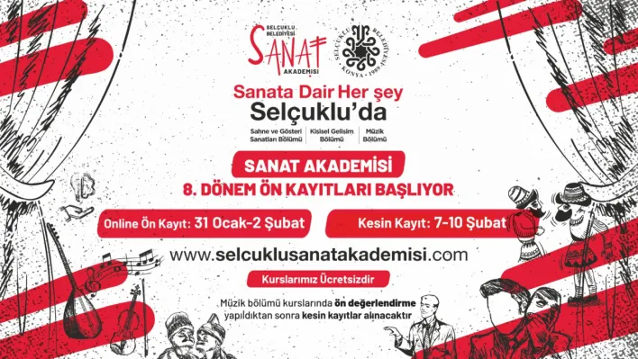 Selçuklu Sanat Akademisi 8. Dönem Ön Kayıtları Başlıyor